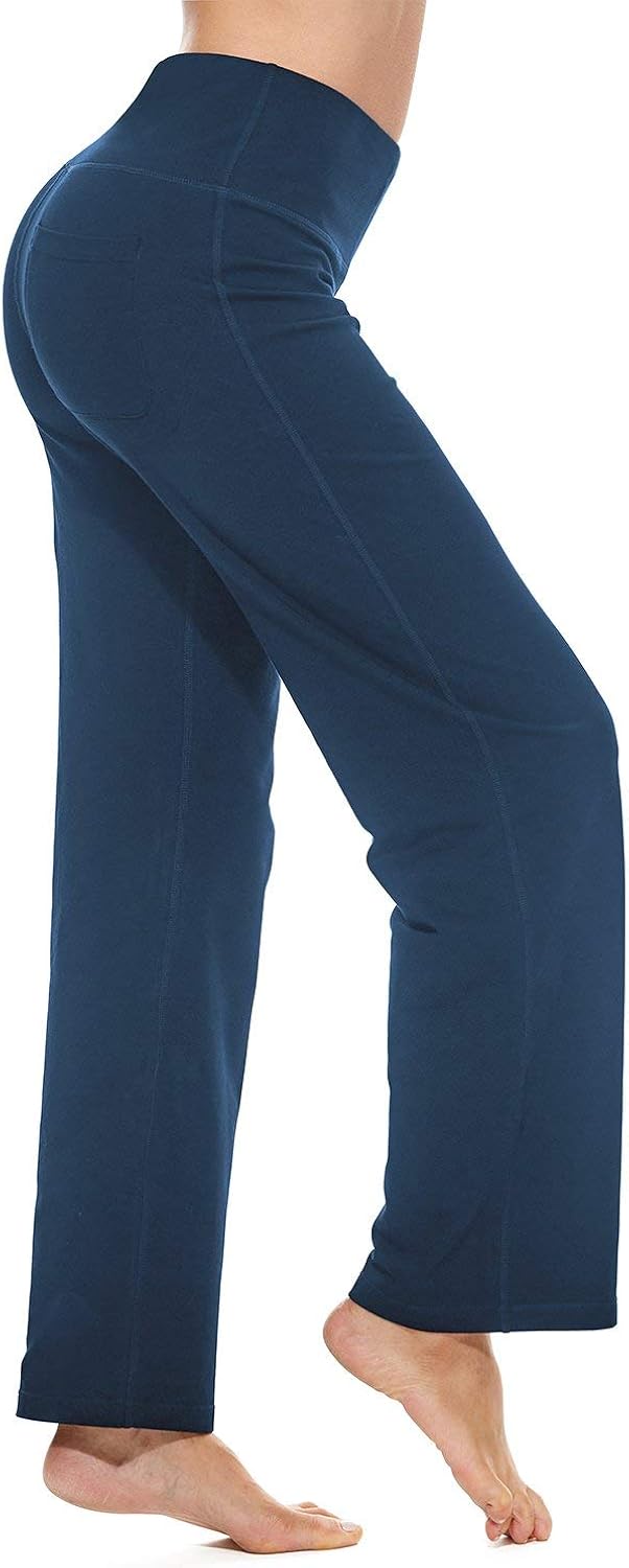 BALEAF Womens 30/32/34 Straight Leg Yoga Pants Sweatpants Workout