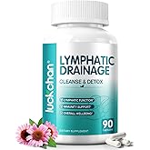 Lymphatic Drainage Supplements - Lymphatic System Support, Fluid Balance, Immune Support - Natural Lymphatic Cleanse & Detox Capsules with Dandelion, Echinacea, Burdock & More, 90 Capsules