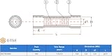 GTSE 100x Blue 4.0mm Butt Connectors - Pre-insulated Crimp Terminals Wire view 2