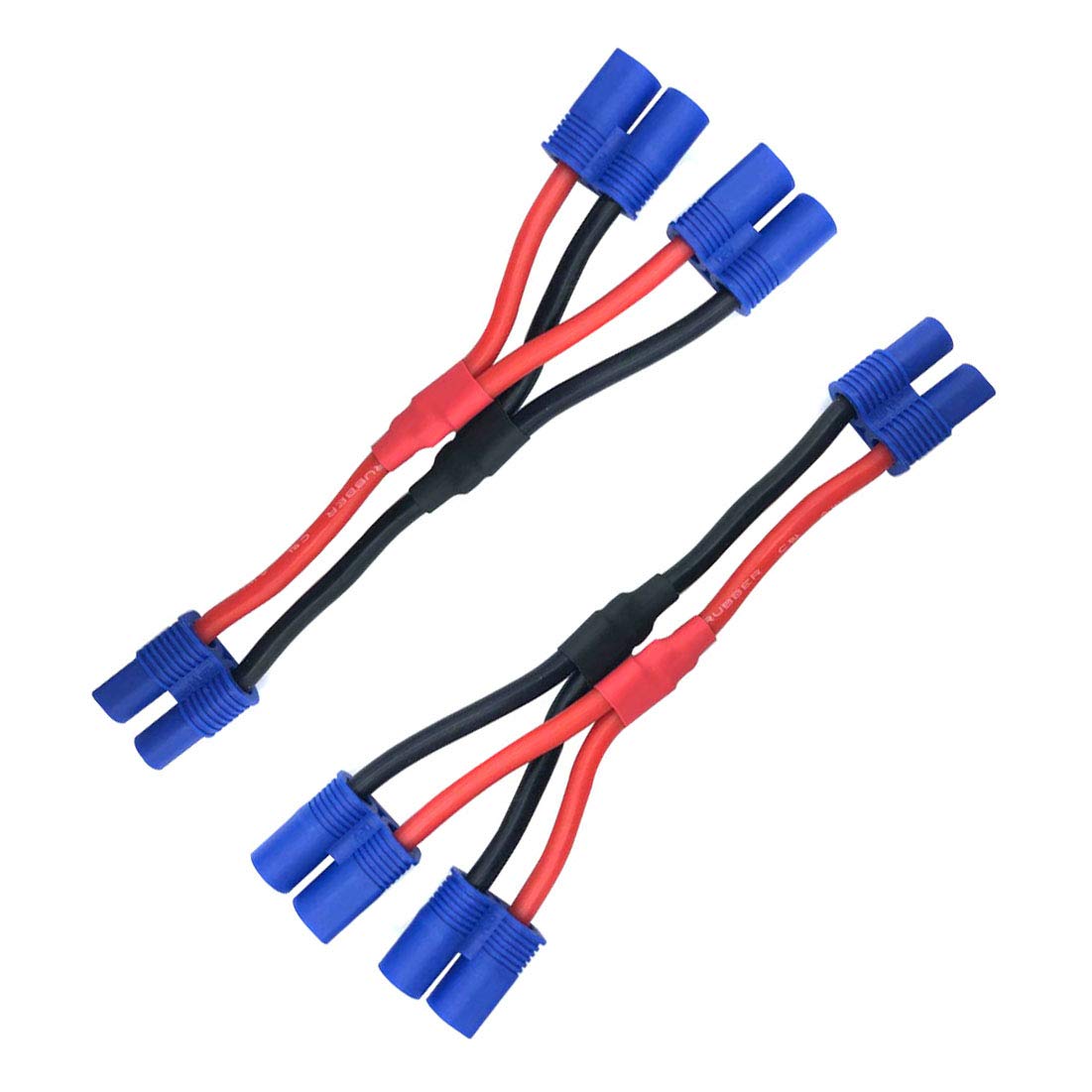 EC2 Plug Parallel Battery Connector Cable EC2 Connector Style Parallel Y Splitterfor Quadcopters Multirotors RC LiPo Battery Male and Female Connectors
