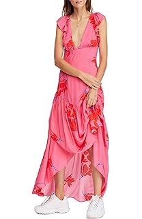 free people paradise printed maxi dress