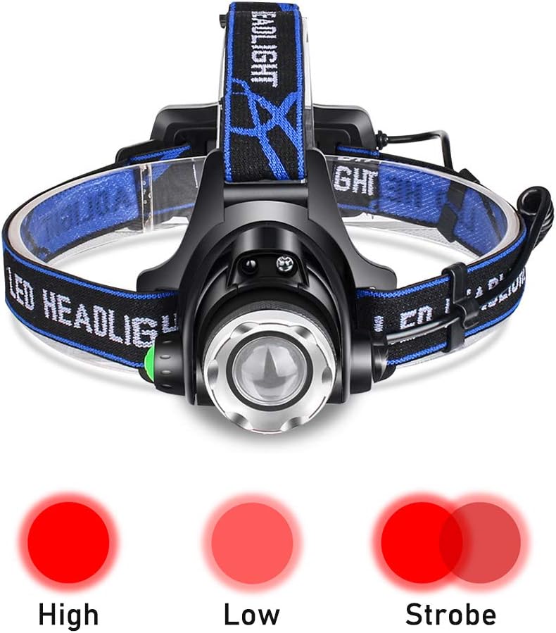 XLENTGEN Red Head Torch Rechargeable Red Light Headlamp with Motion Sensor - Image 3