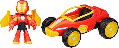 Marvel Spidey and His Amazing Friends Iron Man Vehicle Figure Toy