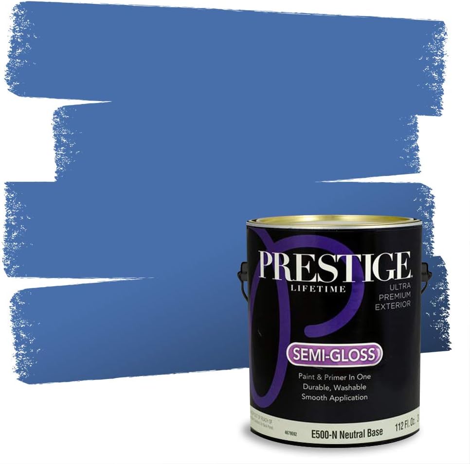Prestige Exterior Paint and Primer In One, Luminous, Semi Prestige Exterior Paint and Primer In One, Luminous, Semi
