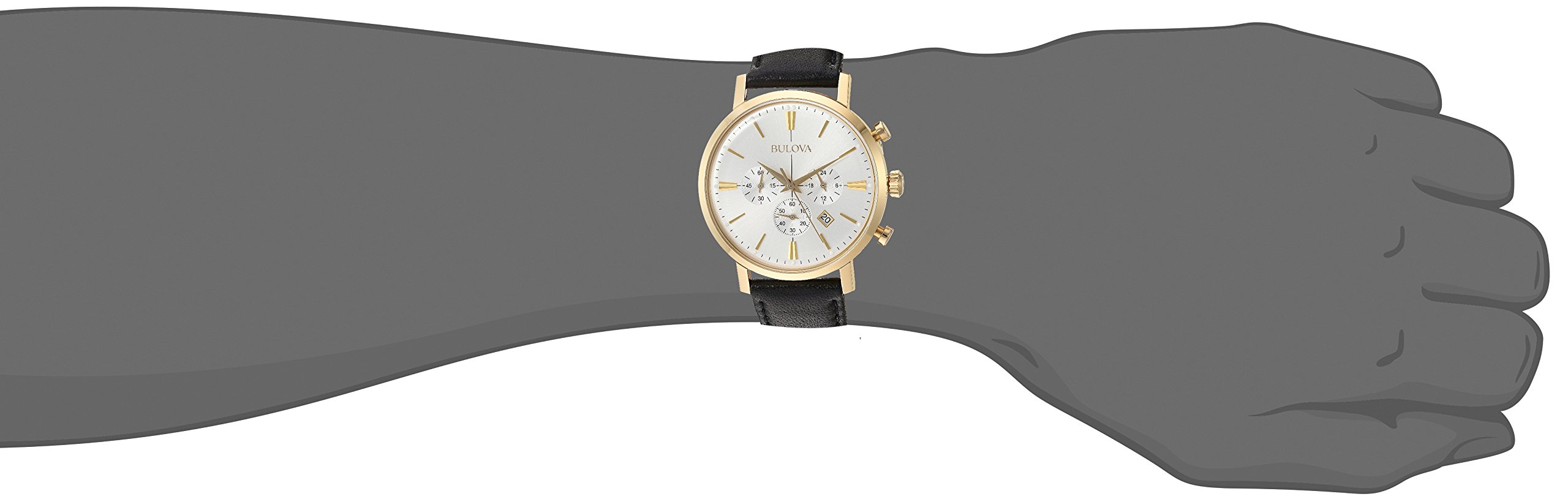 Mua Bulova 97B155 メンズステンレススチールブラック革バンドホワイトスマートウォッチダイヤル trên Amazon Mỹ ...