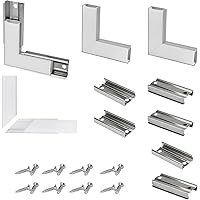 Aazon.co: Uzata 8Pack Black Corner Connector Kit For LED Channel L - View #9