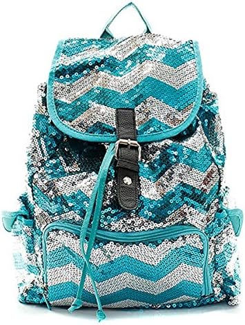 Fashion Chevron Sequin Backpack