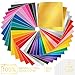 METALLIC UNICORN Permanent Adhesive Vinyl Sheets, Set of 34 Plus 5 Transfer Tape Sheets (Matte, Glossy and Metallic)