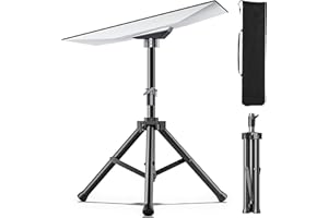 AUDEETO Starlink Gen 3 Tripod Stand, Adjustable Heavy Duty Mount for Outdoor Camping and RVing, Compatible with Starlink Gen 3/V4, Included Slide-in Tube Adapter, Easy Installation