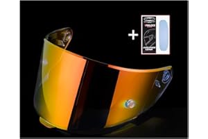 MIRNVRFL KYT TT-Course Visor Replace the Mask Full Helmet, Motorcycle Racing Helmet Visor, Complimentary Anti-Fog Film (Aurora Red)