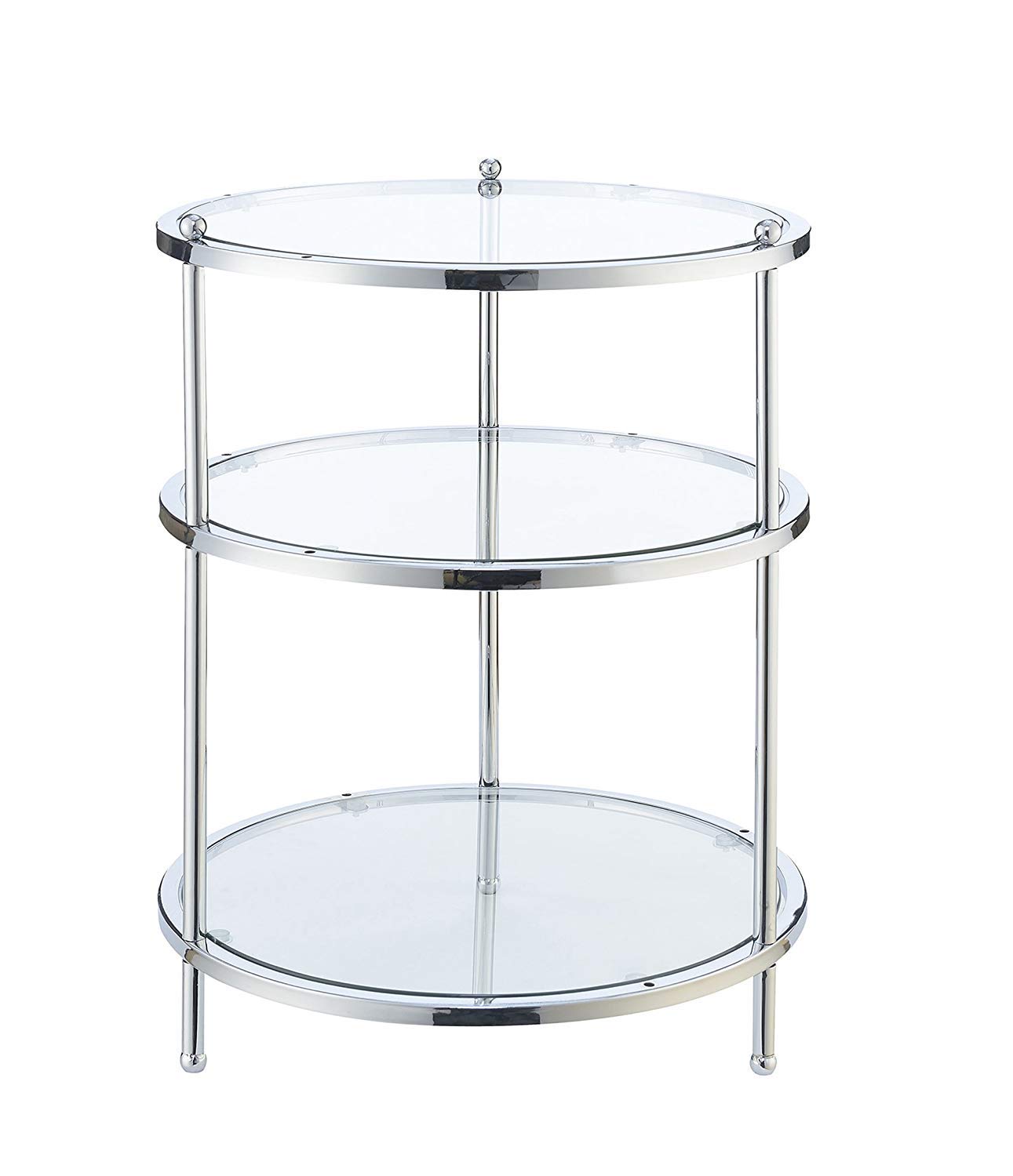 Best round thick glass end table