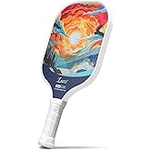 LUZZ Pickleball Paddles, T700 Carbon Fiber Pickleball Paddle Sandblasted Surface with Honeycomb Core Pickle Ball Rackets for Beginners Increased Spin Strength & Control Stability