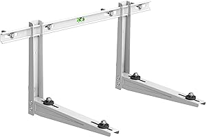 JEACENT Outdoor Wall Mounting Bracket for Ductless Mini Split Air Conditioner Heat Pump Systems, Universal, 9000-36000 Btu Condenser