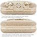 Dexmay Luxury Flower Women Clutch Purse Rhinestone Crystal Evening Bag for Wedding Party Gold