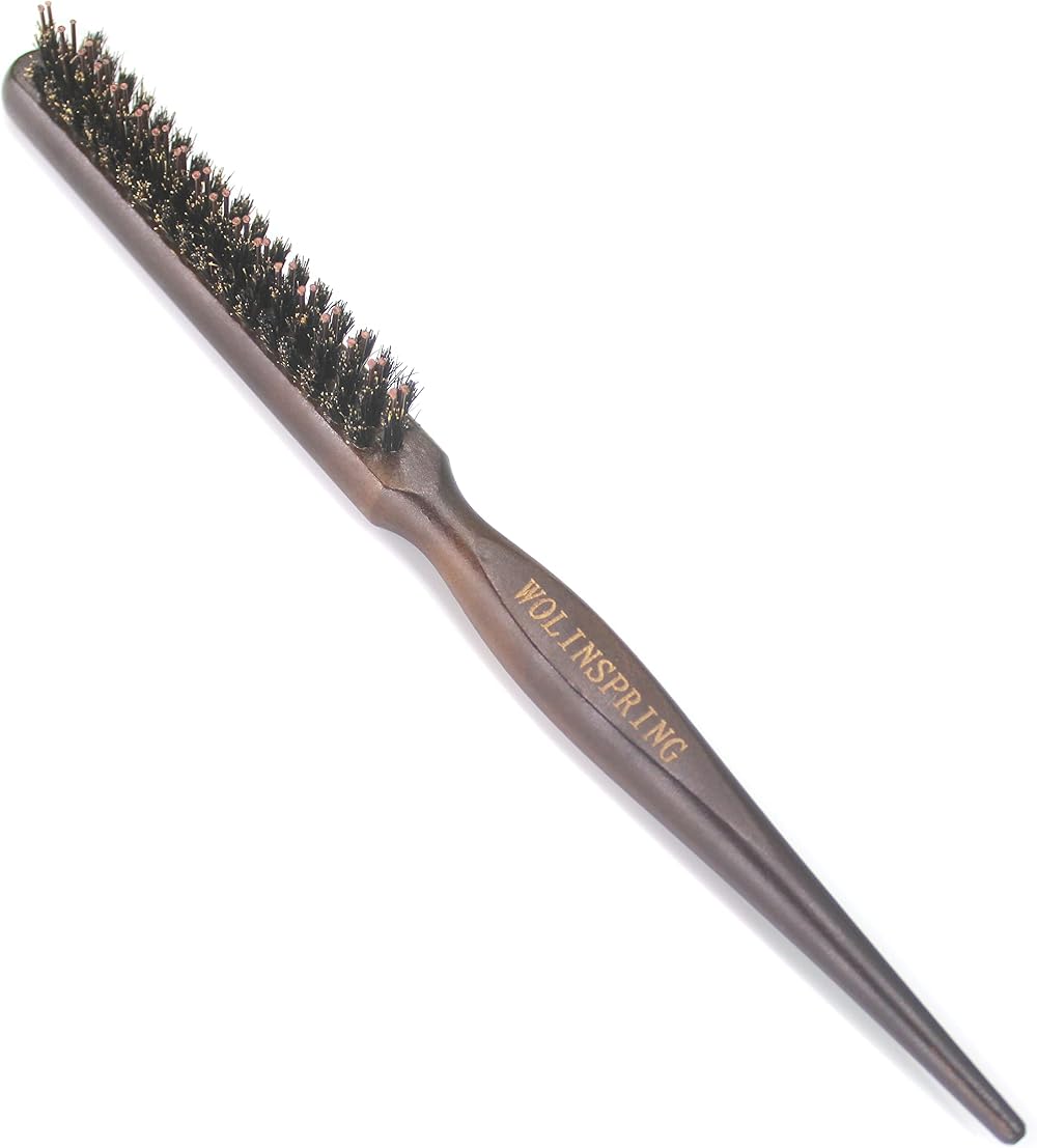 WOLINSPRING Little Wonder Boar Tourmaline Nylon Bristle Teasing Brush GT-3P
