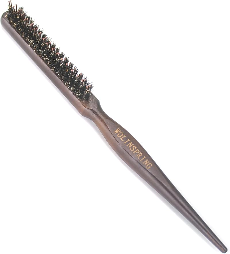 WOLINSPRING Little Wonder Boar Tourmaline Nylon Bristle Teasing Brush GT-3P