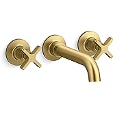 Kohler KT35910-3-2MB Castia by Studio McGee Wall Mounted Tub Filler Vibrant Brushed Moderne Brass