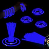 ZSMKJIAYE 40 Pack 8&rdquo; Blue Glow Sticks Bracelet Necklaces Bulk with 40 Connectors Neon Glow In The Dark Party favors Supplies for Holiday Birthday Party Decoration (Blue)