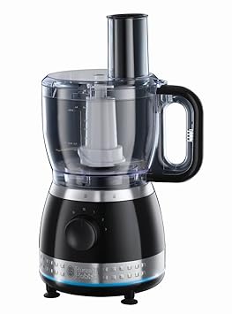 Russell Hobbs Illumina 20240-56 Food Processor mit 4-farbigem Illumina Leuchtring schwarz