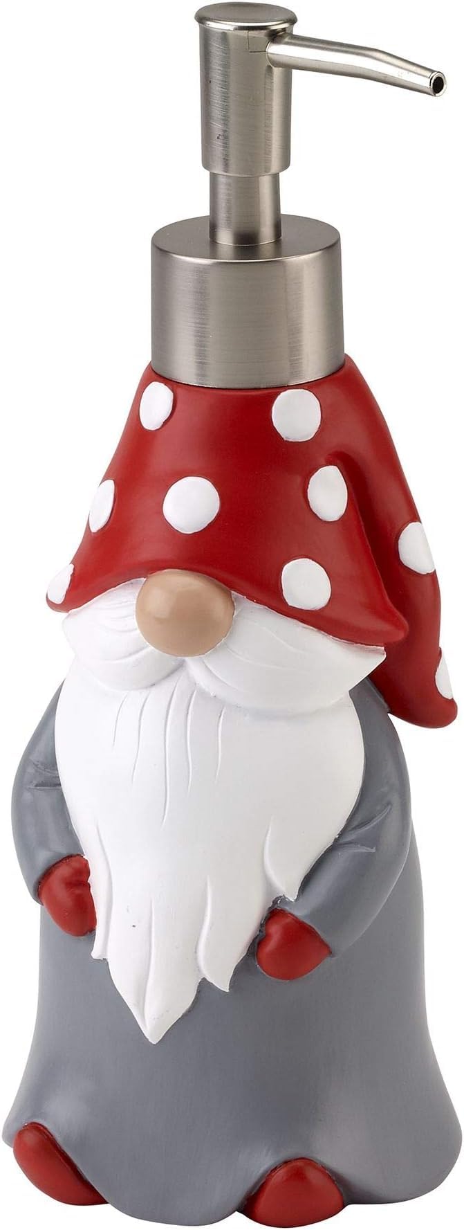 Avanti Linens Gnome Walk Collection, Resin, Multicolored, Soap Dispenser/Lotion Pump