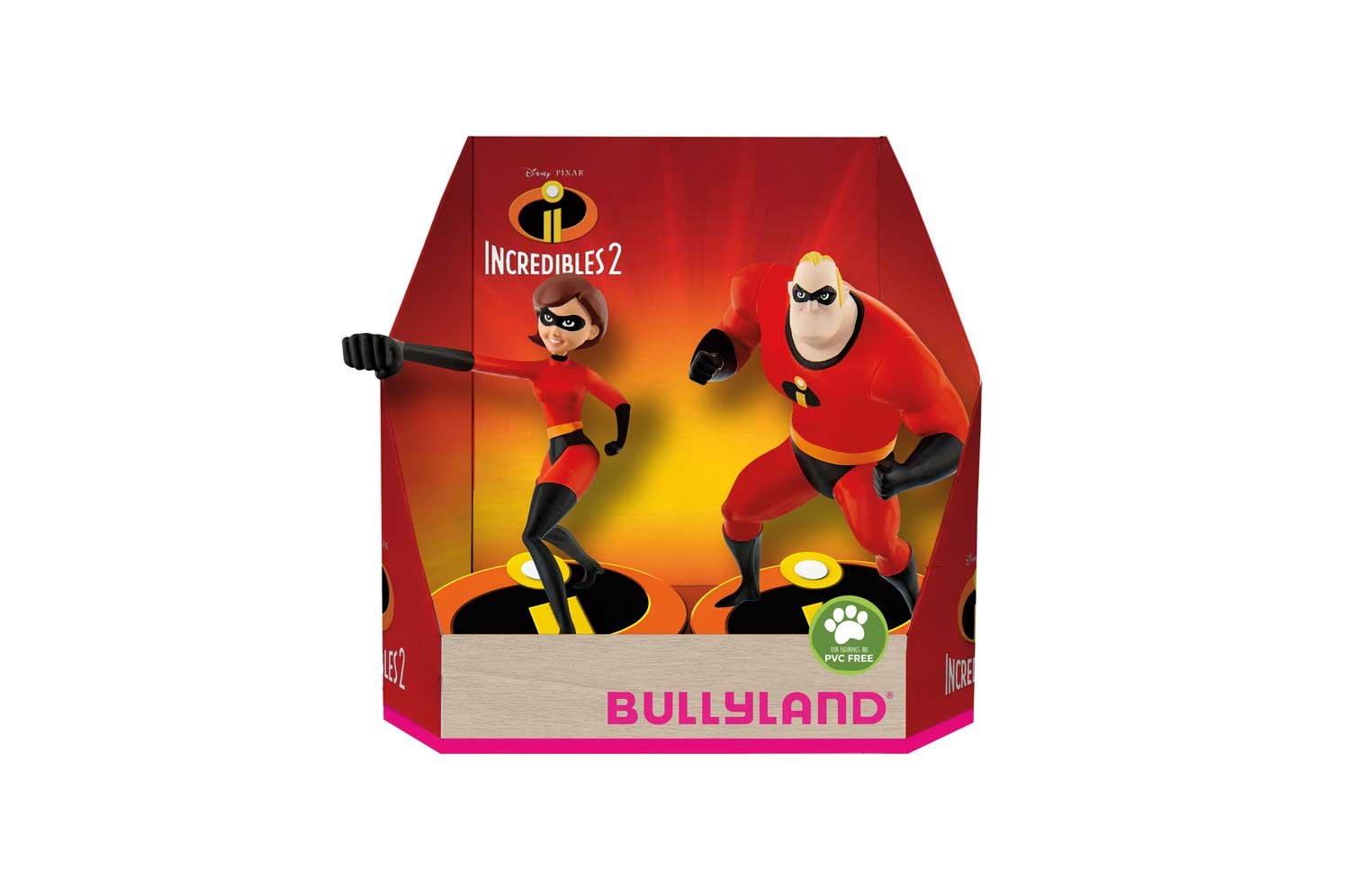 Bullyland 13288 ? Walt Disney The Incredible 2 ? Mr. Incredible and Elastigirl ? Lovingly Hand-Painted Figures, PVC for Boys and Girls for Imaginative Play