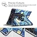 Fintie Rotating Case for iPad Air (3rd Gen) 10.5 Inch 2019 / iPad Pro 10.5 Inch 2017 with Built-in Pencil Holder - 360 Degree Rotating Stand Protective Case, Auto Sleep/Wake (Starry Night)