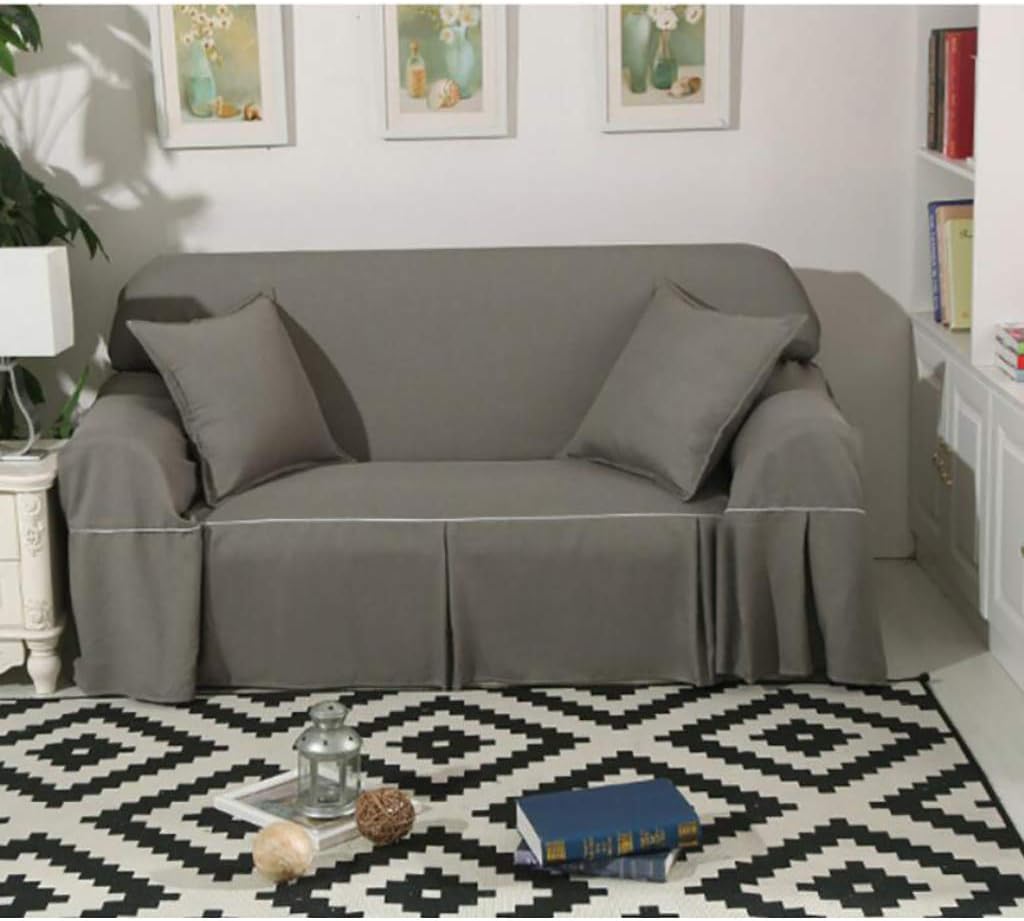 Housse De Canapé De Couleur Unie,Housse De Canapé Sofa Antipoussière