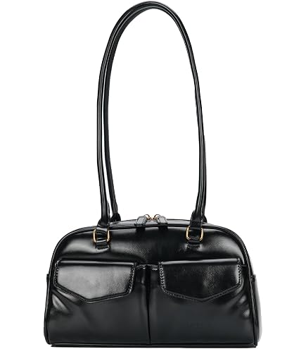 HICARRY Shoulder Bag Retro Top Handle Bag Y2k 90s Multiple Pockets