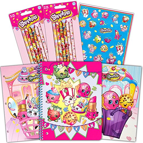 Shopkins School Supplies Value Pack -- 2 Folders, 12 Pencils