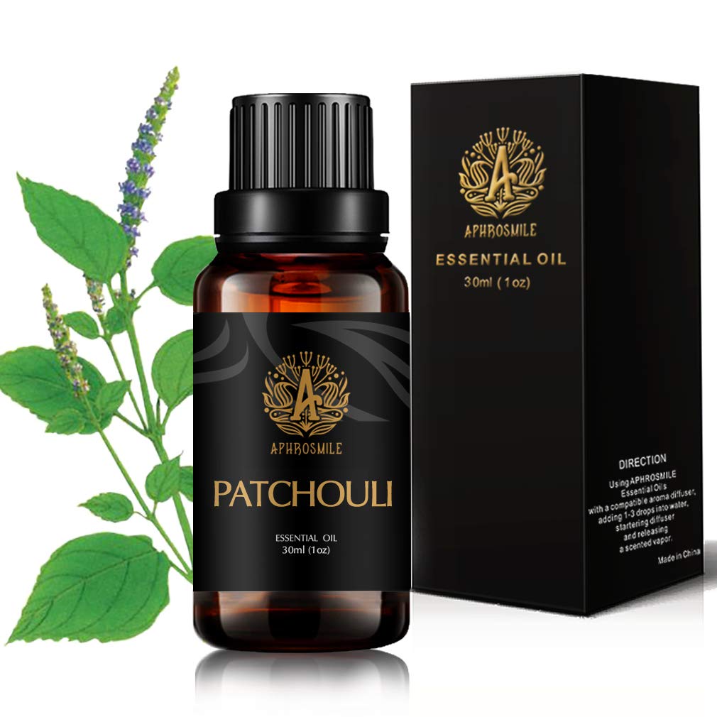 Patchouli Oil for Diffuser, 30ml Therapeutic Grade Patchouli Essential Oil for Diffuser, 100% Pure Patchouli Essential Oil for Humidifier, 1oz Essential Oil Patchouli Fragrance for Home Massage