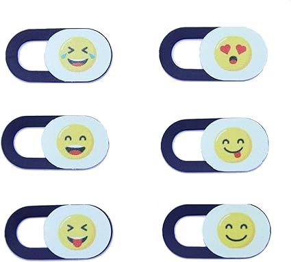 Amazon Securcastle かわいい絵文字ウェブカメラカバースライド 6パック 超薄型プレミアムプラスチック 強力な粘着テープ付き Android Apple Windowsデバイス 携帯電話 スマートフォン ラップトップ Pc タブレット用 Securcastle ウェブカメラ 通販