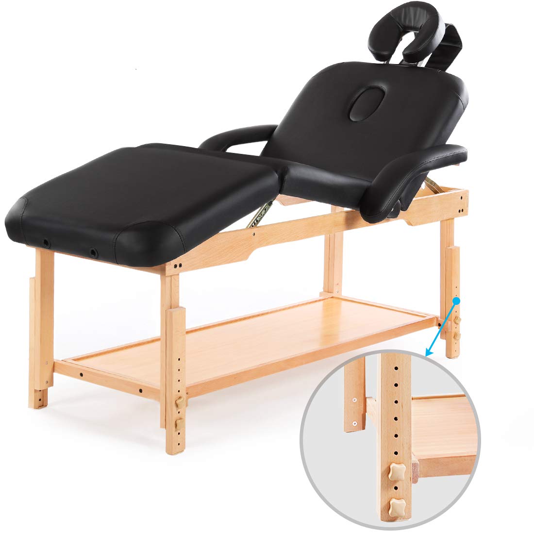 Best Stationary Massage Table Black