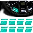 Mandark 24PCS Car Wheel Rims Decal Stripes, Reflective Vehicle Tire Rim Stickers for 18-21 Inch Wheels, Safety Auto Exterior Hash Stripe Sticker Decoration, Universal for SUV, Truck, RV (Green)