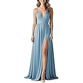 DeftSharp Women Sleeveless Ruffle Dress Summer Party Evening Wedding Guest Maxi Dresses