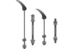 QKURT Bike Quick Releases Set, 1 Pair Bicycle Hub Axle Skewers for Road, Mountain, MTB, BMX Bikes