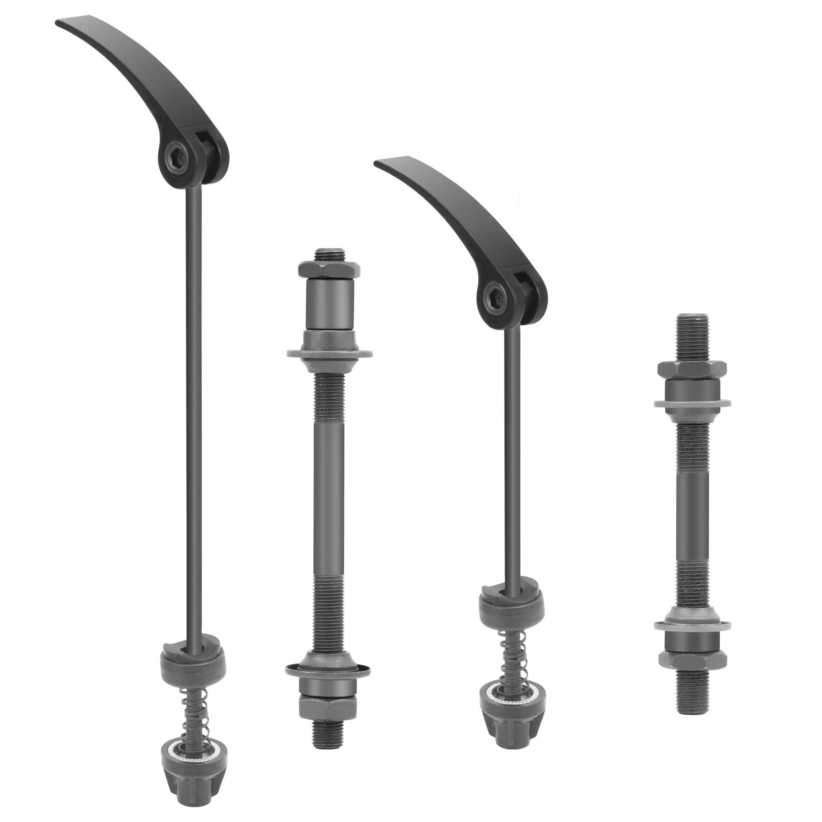 QKURT Quick Release Skewers Set - 1 Pair for Road, Mountain MTB, BMX