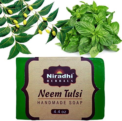 Niradhi Herbals Natural Handmade Bar Soap - made from Natural Essential oil (Single Pack, Neem Tulsi)