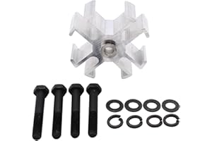 TAKPART 1" Aluminum Radiator Fan Spacer Kit 1210 Compatible for GM Chevy