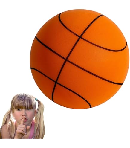 Ballon De Basket Silencieux En Mousse - Pour Enfants 3-12 Ans, Intérieur, Tailles 3/5/7 - 7