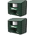 ASPECTEK Includes AC Adapter, Extension Cord Pest Repeller Yard Sentinel 2 Pack Outdoor Ultrasonic Animal Control, Green, Sound Frequency:15 kHz -18 kHz