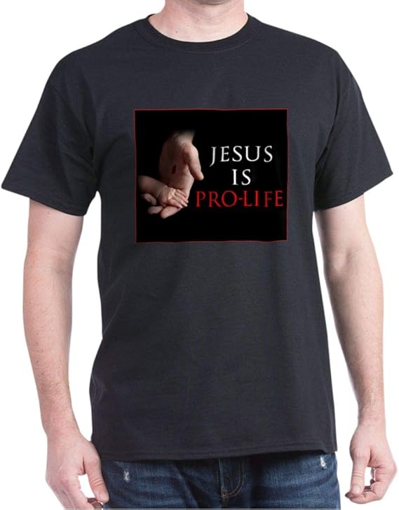 CafePress Jesus is ProLife Classic 100 Cotton TShirt