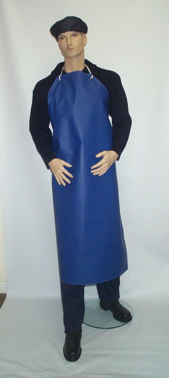 Heavy Duty PVC/Nylon Water Proof Apron - Blue 48 Inch