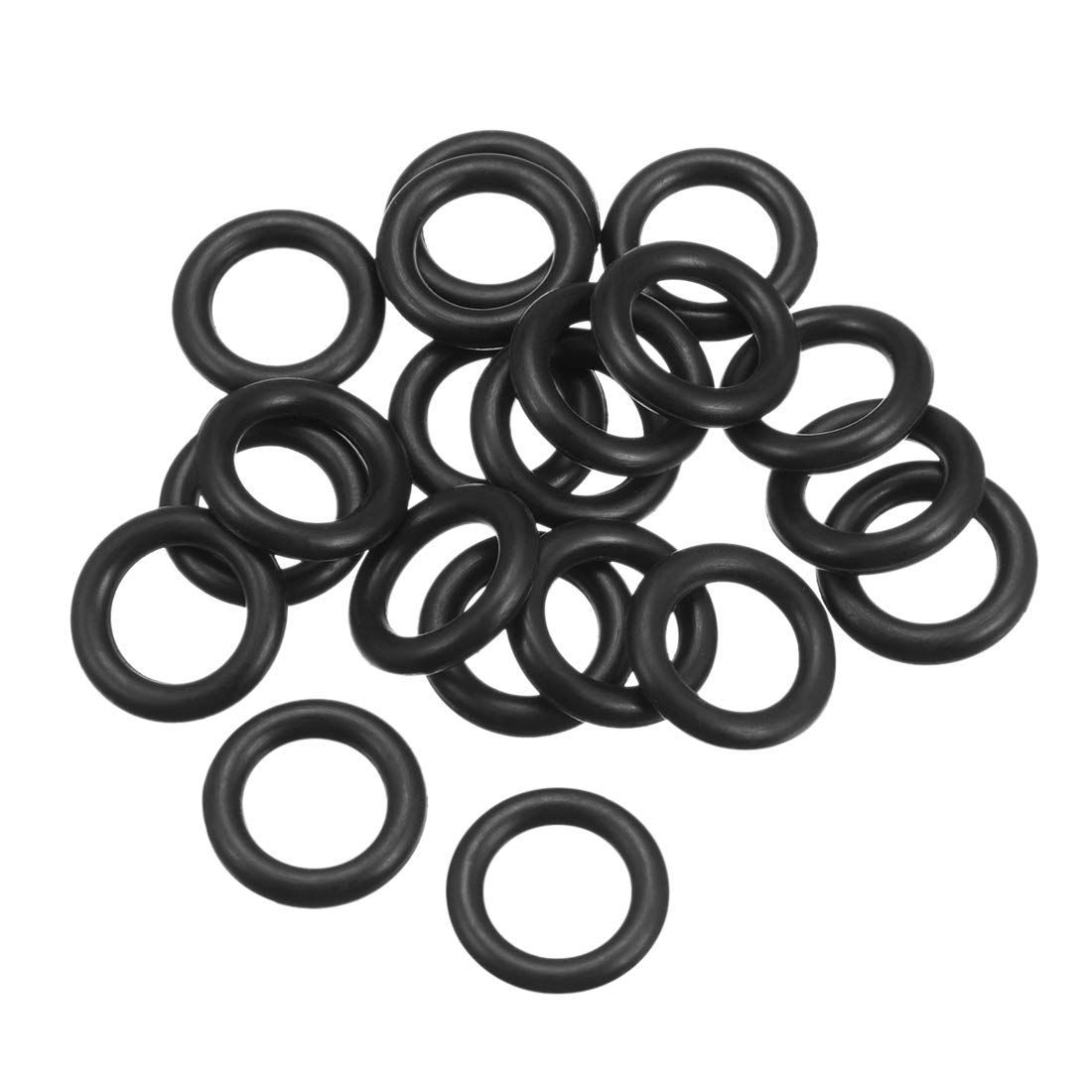 sourcing map Nitrile Rubber O-Rings 16mm OD 9.8mm ID 3.1mm Width, Metric Sealing Gasket, Pack of 20