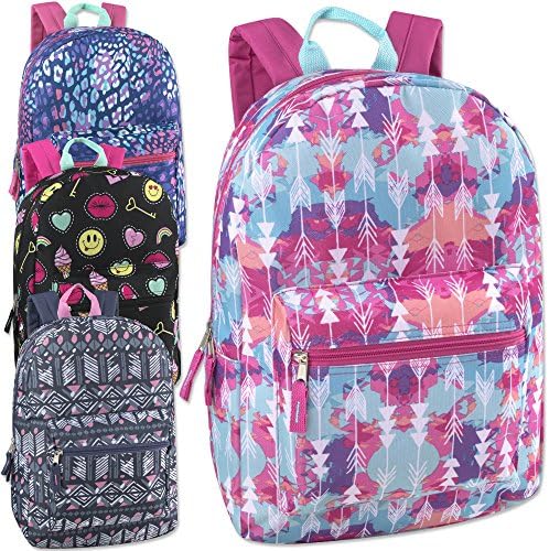 17 Inch Printed Backpacks Case Pack 24
