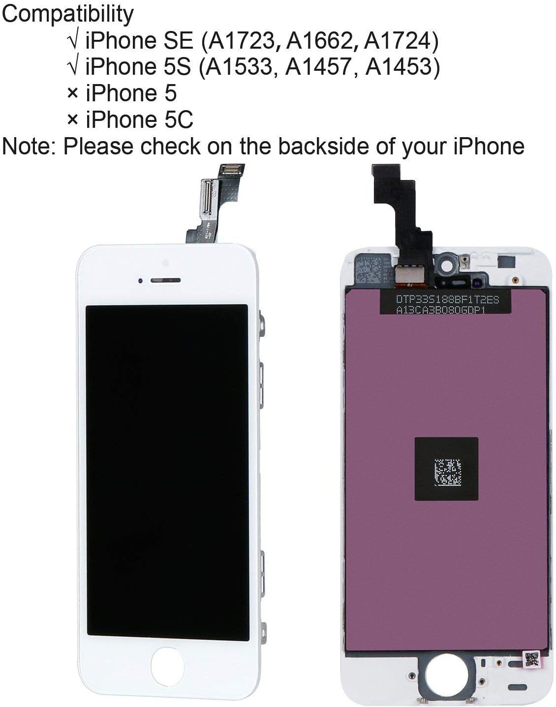 White Iphone 5s Se Lcd Touch Screen Digitizer Glass Replacement Full Assembly With Repair Tools Kit Screen Protector Accessories Maintenance Upkeep Repairs Prb Org Af