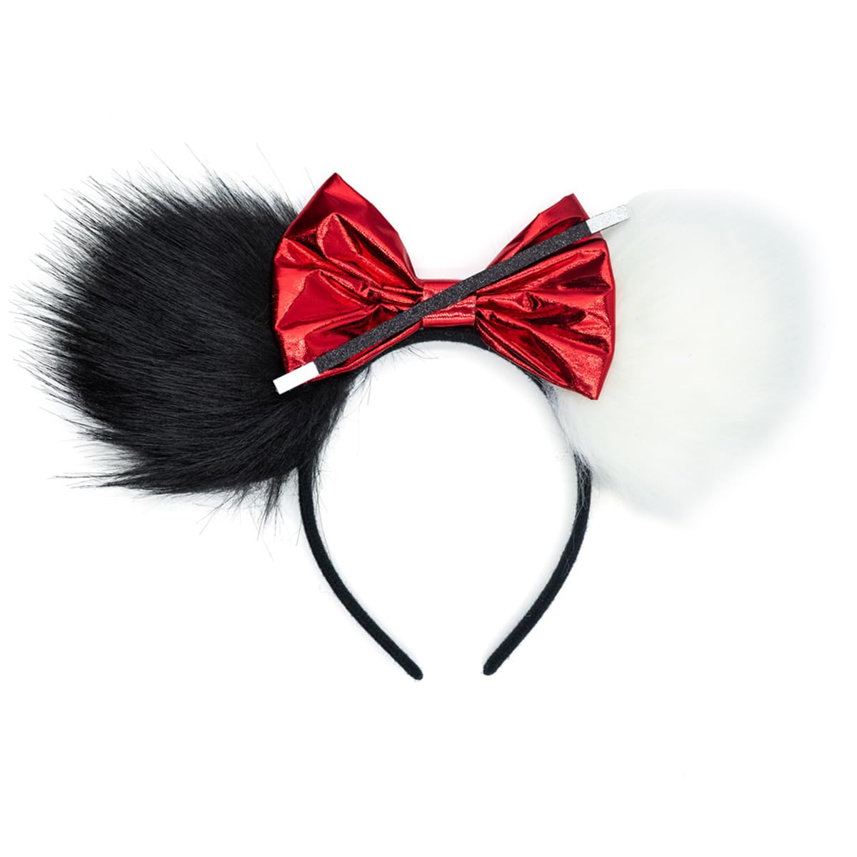 Photo 1 of Halloween Mouse Ears Headband Pumpkin Spider Bat Witch Hairband Sequin Bow Hair Hoop Headpiece for Cosplay Party