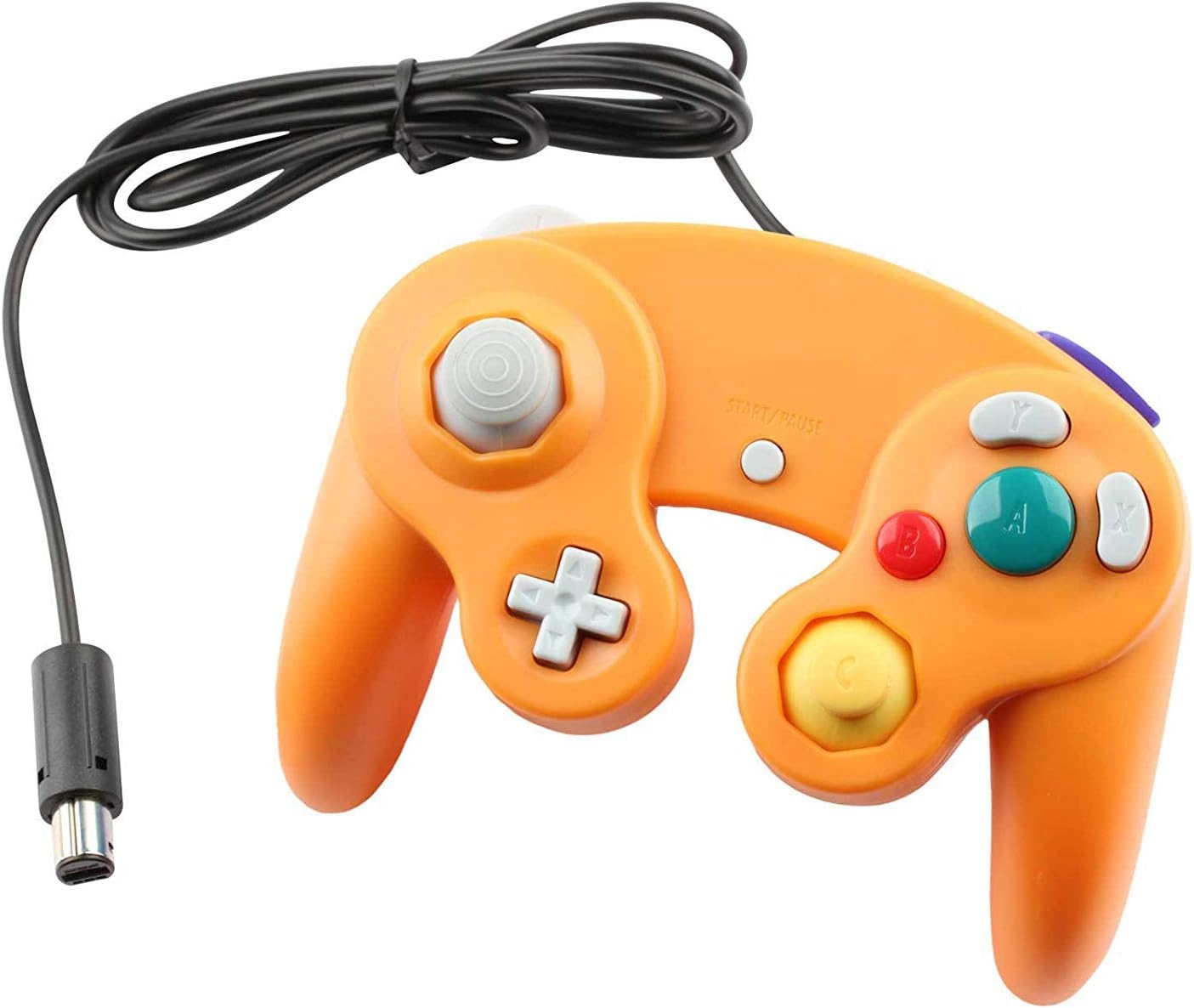 Gamecube Controller - Wired Joystick Gamepad Classic - Durable Quality - Ultra Responsive - Video Game Console Control - Ideal for Nintendo Gamecube Console Wii Wii U NGC GC (White): Computers & Accessories