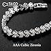 T400 Tennis Bracelet for Women AAA Cubic Zirconia Wedding Gift for Brides Bridesmaid