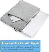 ProElife 13-Inch Laptop Sleeve Case for MacBook Air 13.6 inch Grey view 6