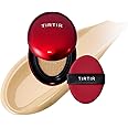 [*Mini Size*] TIRTIR Mask Fit Red Cushion Foundation | Full coverage, Weightless, Skin fit, Satin Glow Finish, Korean Makeup Cushion Foundation (#24W Soft Beige, 0.15 Fl Oz)
